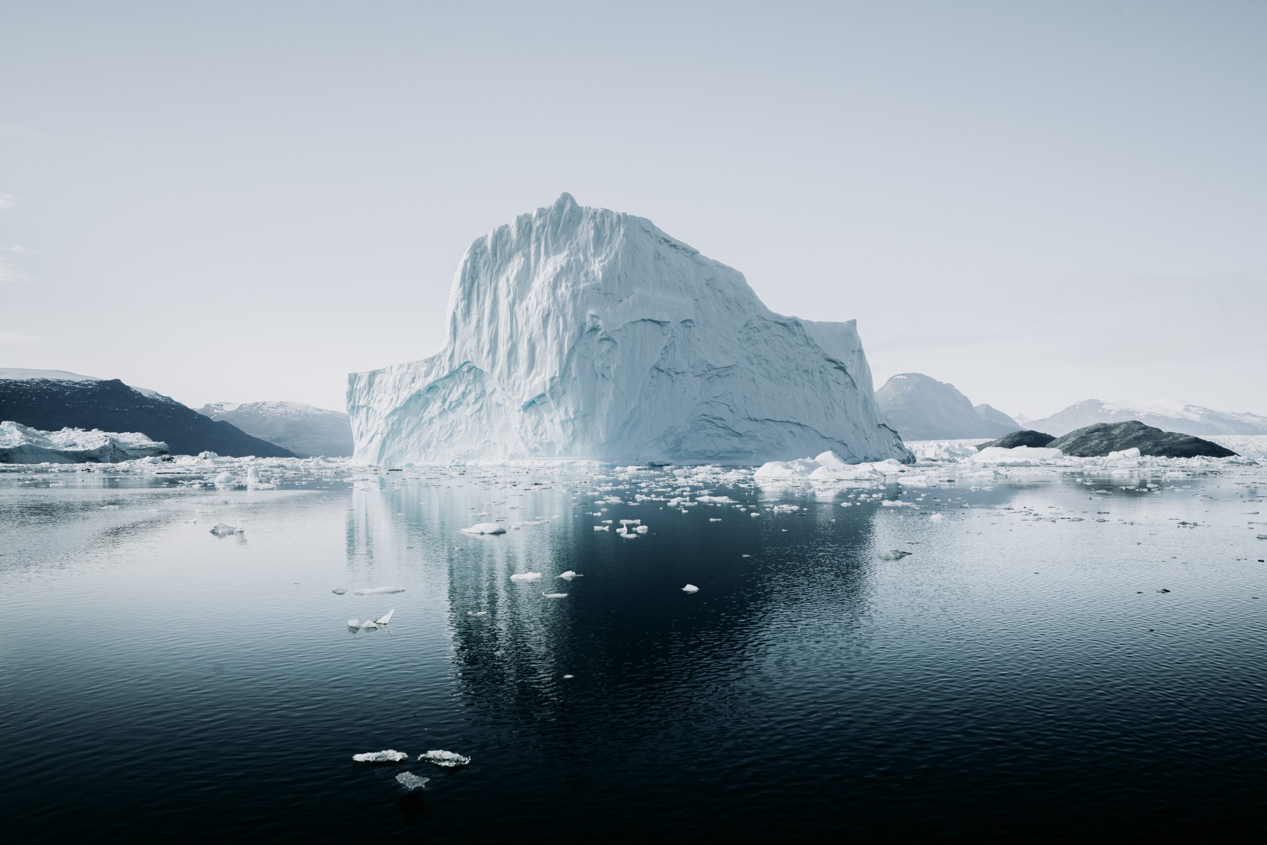iceberg on water